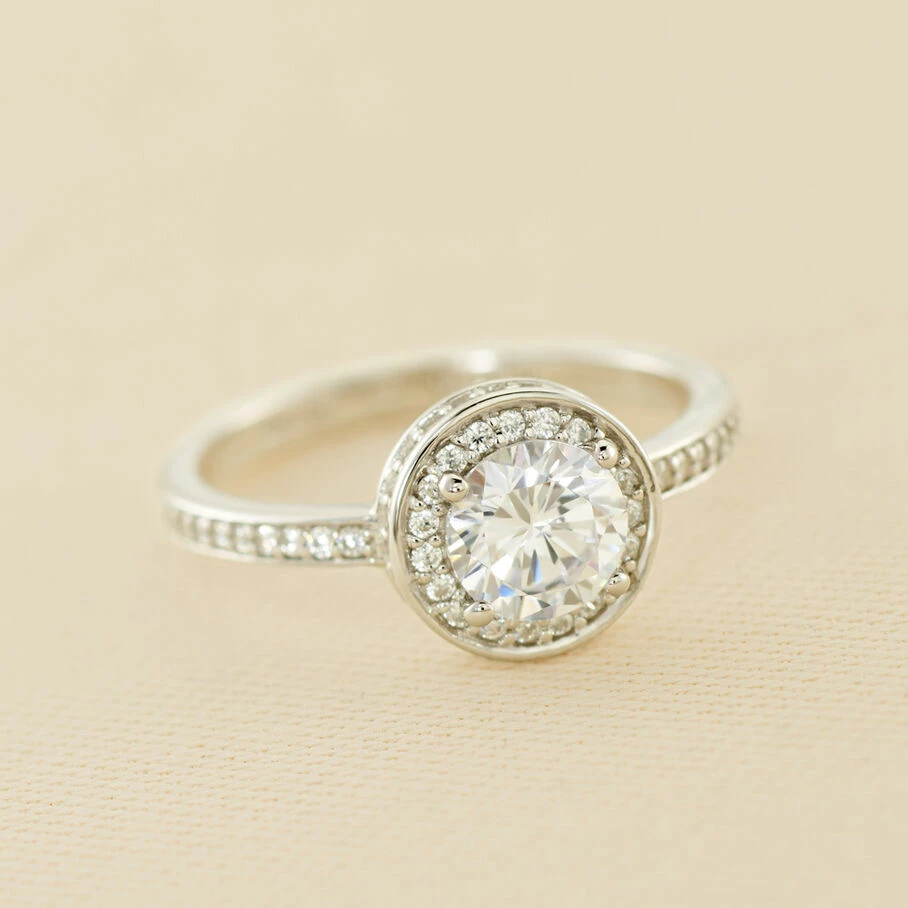 AGATHA FR Bague Fine IMPERIAL - Cristal / Argenté