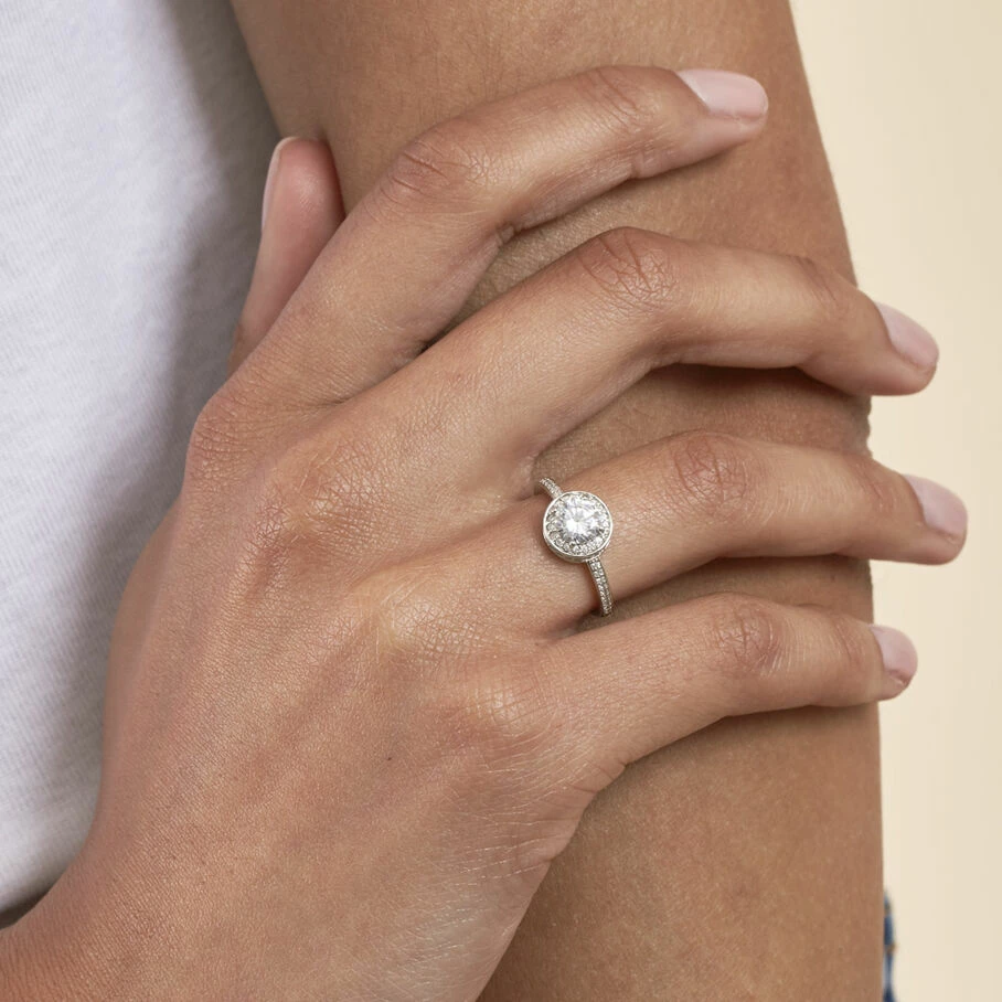 AGATHA FR Bague Fine IMPERIAL - Cristal / Argenté – Image 2