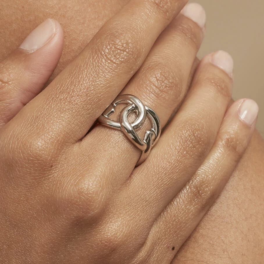 AGATHA FR Bague Ajustable ICONIQUE - ArgentĂ© â Image 2
