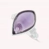 AGATHA FR Bague Fine MOON - Amethyste / Argenté
