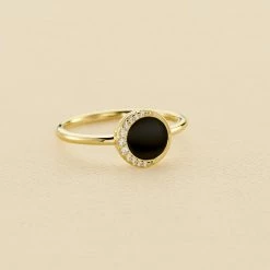 AGATHA FR Bague Fine MOONONYX - Onyx