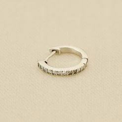 AGATHA FR Piercing Créole CRIODIAM - Cristal / Argenté