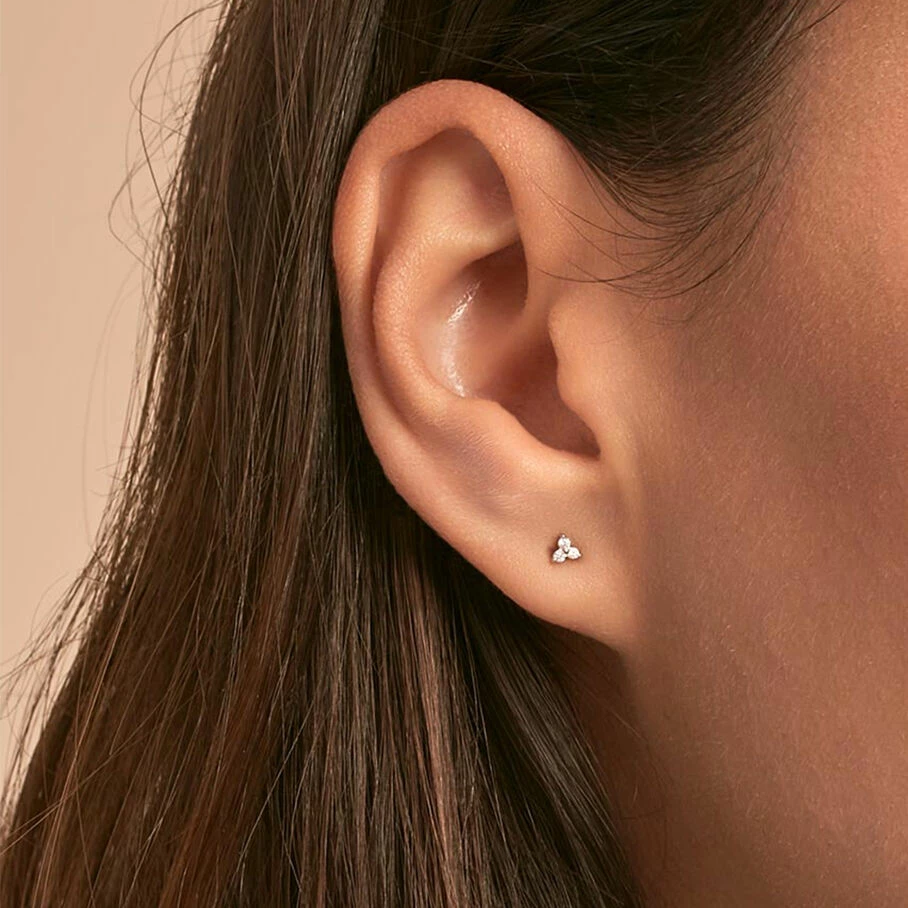 AGATHA FR Piercing Puce MINPUNTA - Cristal / Argenté – Image 2