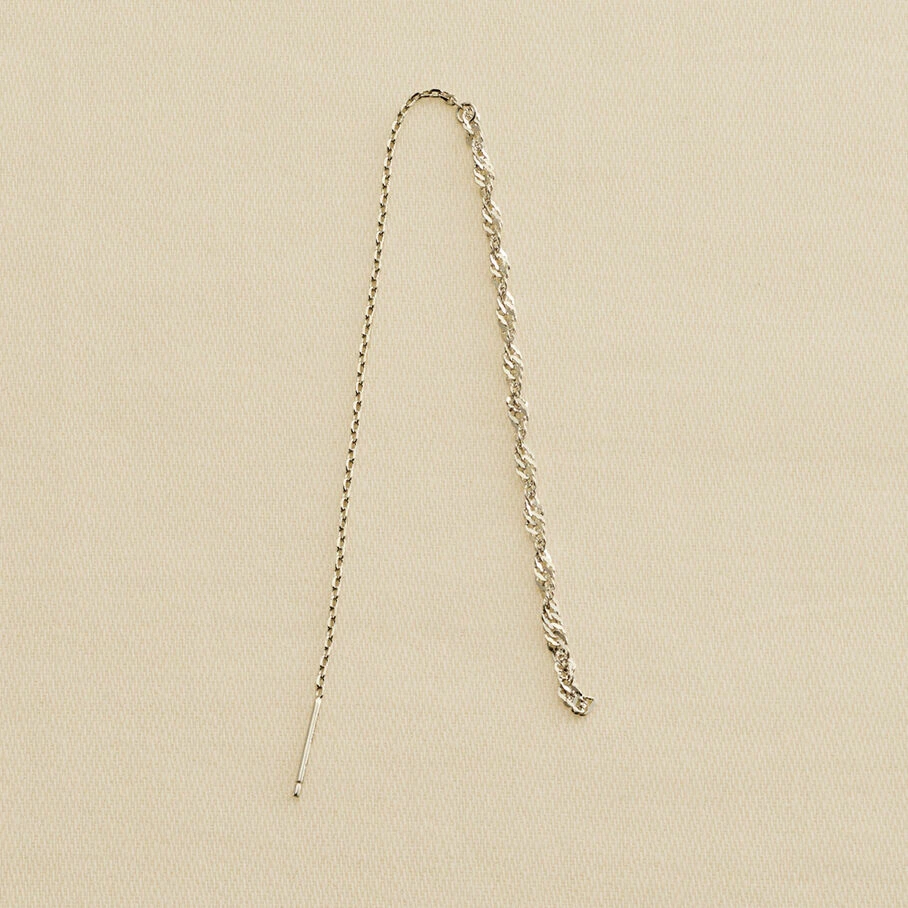 AGATHA FR Piercing Puce TWISTED - Argenté