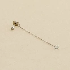 AGATHA FR Piercing Puce PERCEE - Cristal / Argenté