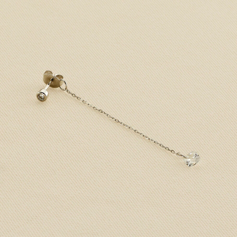 AGATHA FR Piercing Puce PERCEE - Cristal / Argenté