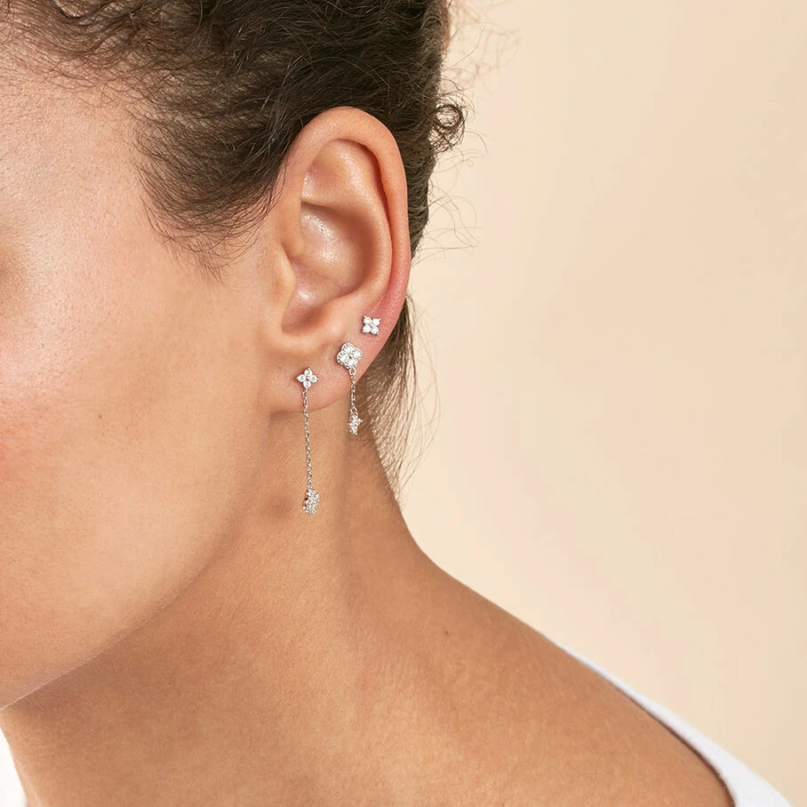 AGATHA FR Piercing Puce MIX& MATCH - Cristal / ArgentĂ© â Image 2