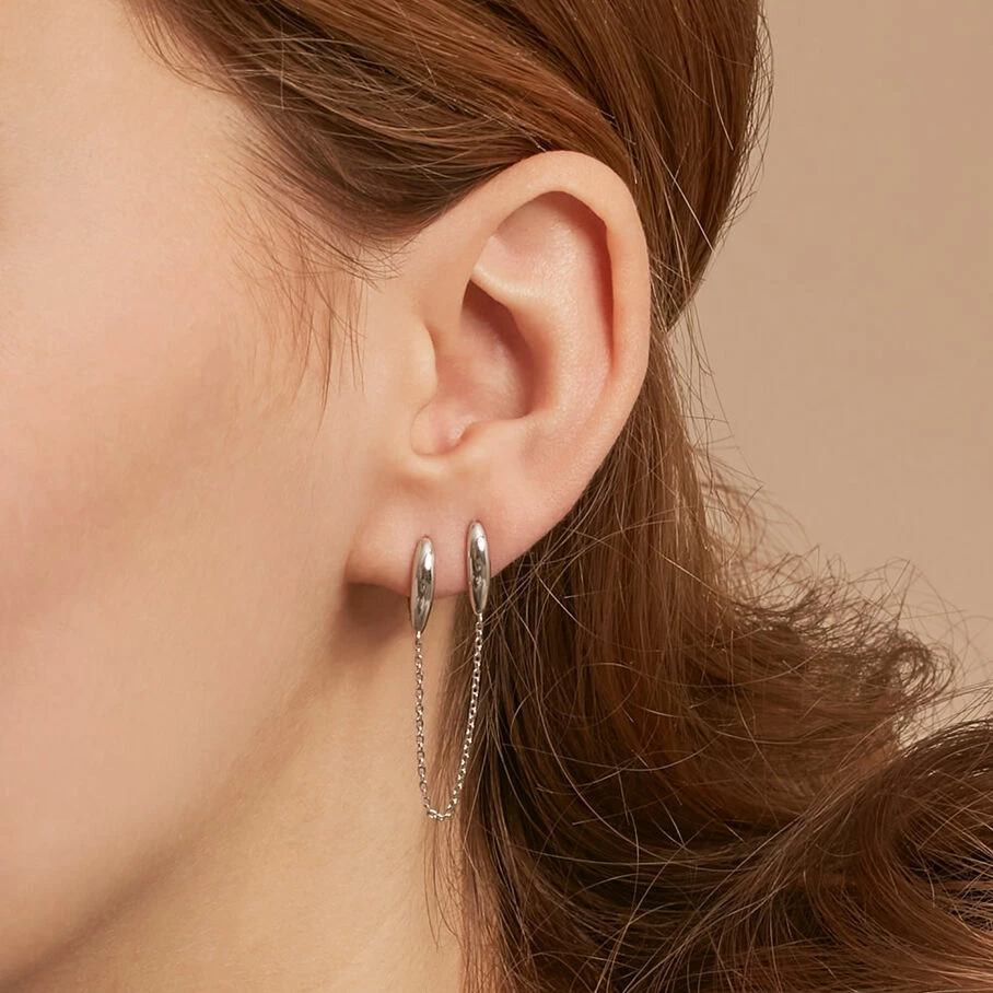 AGATHA FR Piercing Puce MIX& MATCH - ArgentĂ© â Image 2