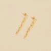 AGATHA FR Boucles D'oreilles Pendantes CHAIN - Doré