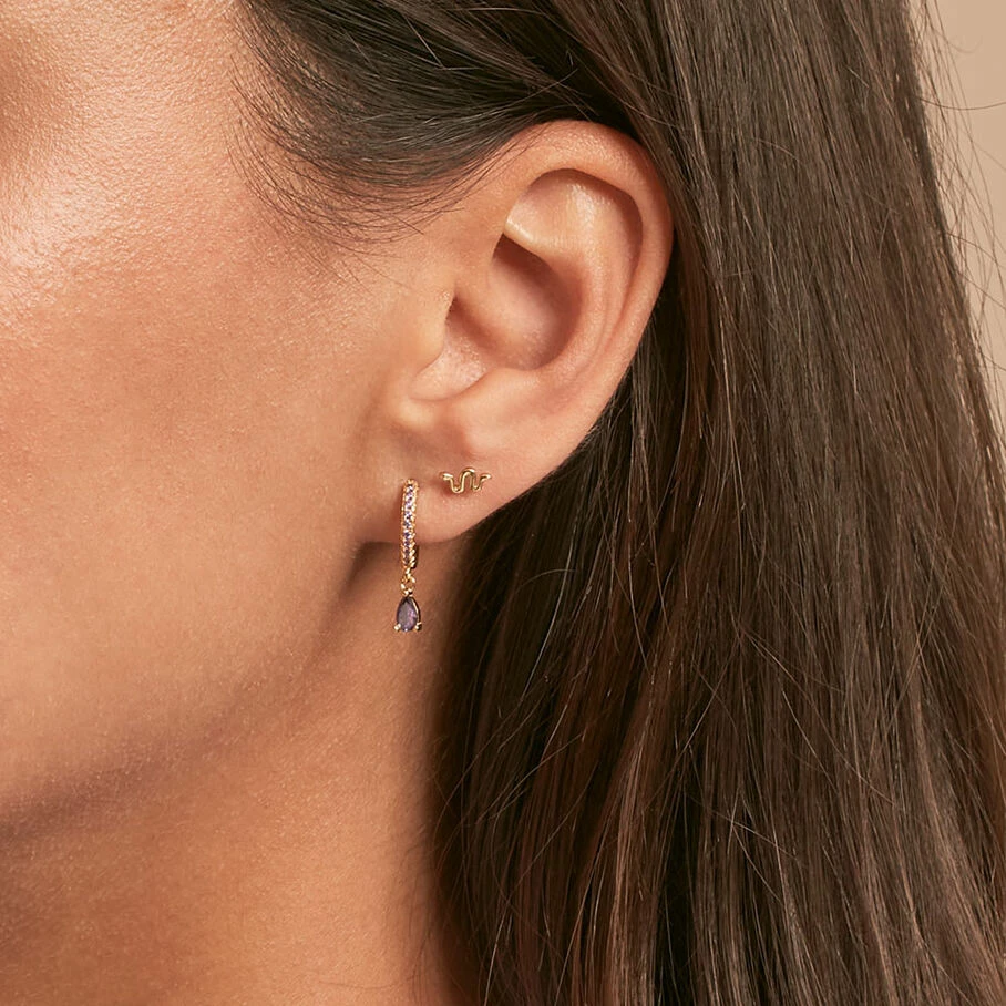 AGATHA FR Piercing Créole RADIOSA - Lilas – Image 2