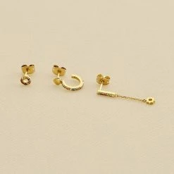 AGATHA FR Piercing Puce RAINBOW - Multicolore / Doré