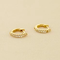 AGATHA FR Créoles AUSTRAL - Cristal / Doré