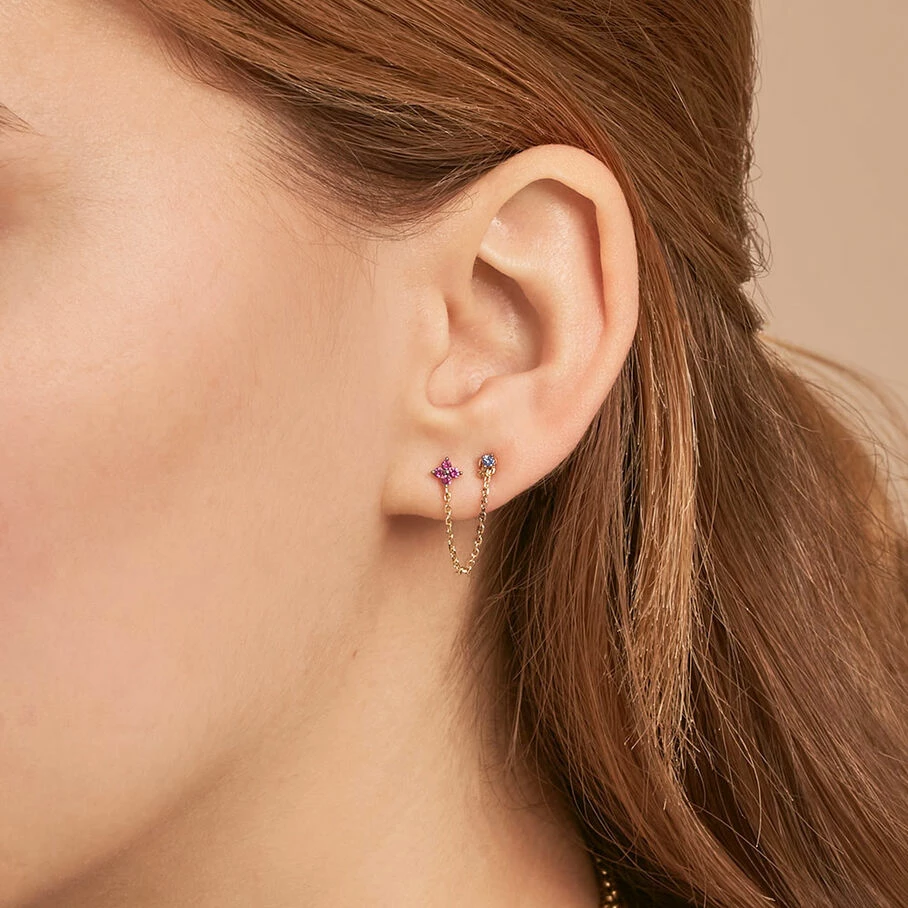 AGATHA FR Piercing Puce MIX& MATCH - Rose / DorĂ© â Image 2