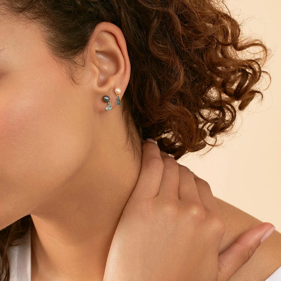 AGATHA FR Piercing Puce MIX& MATCH - Vert D Eau – Image 2