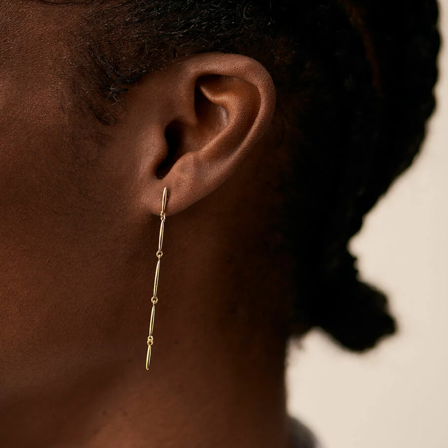 AGATHA FR Boucles D'oreilles Pendantes RADIEUX - Doré – Image 2