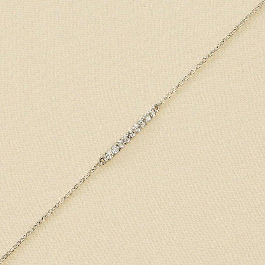 AGATHA FR Bracelet Souple BARSHINE - Cristal / Argenté