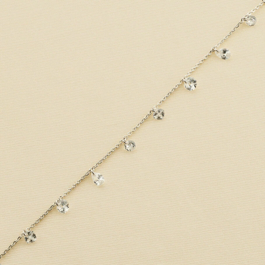 AGATHA FR Bracelet Souple PETILLE - Cristal / Argenté