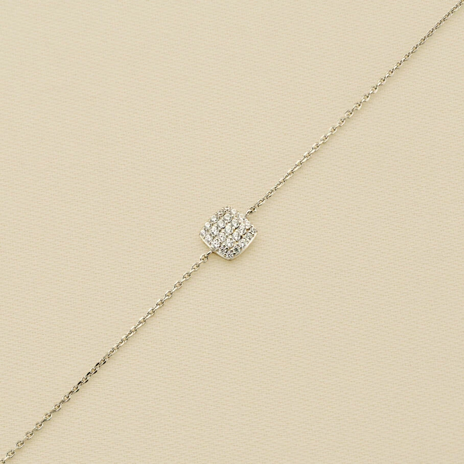 AGATHA FR Bracelet Souple GLORIA - Cristal / Argenté