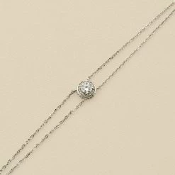 AGATHA FR Bracelet Souple IMPERIAL - Cristal / Argenté