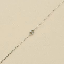 AGATHA FR Bracelet Souple ETREINTE - Cristal / Argenté