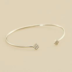 AGATHA FR Jonc BELOVED - Cristal / Argenté