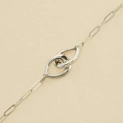 AGATHA FR Bracelet Souple GEMINI - Cristal / Argenté