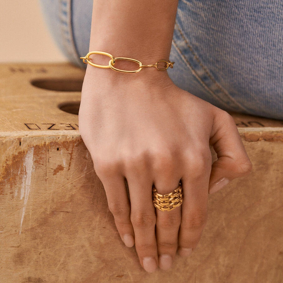 AGATHA FR Bracelet Souple CHAIN - Doré – Image 2