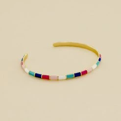 AGATHA FR Jonc BONHEUR - Rose/blanc/bleu