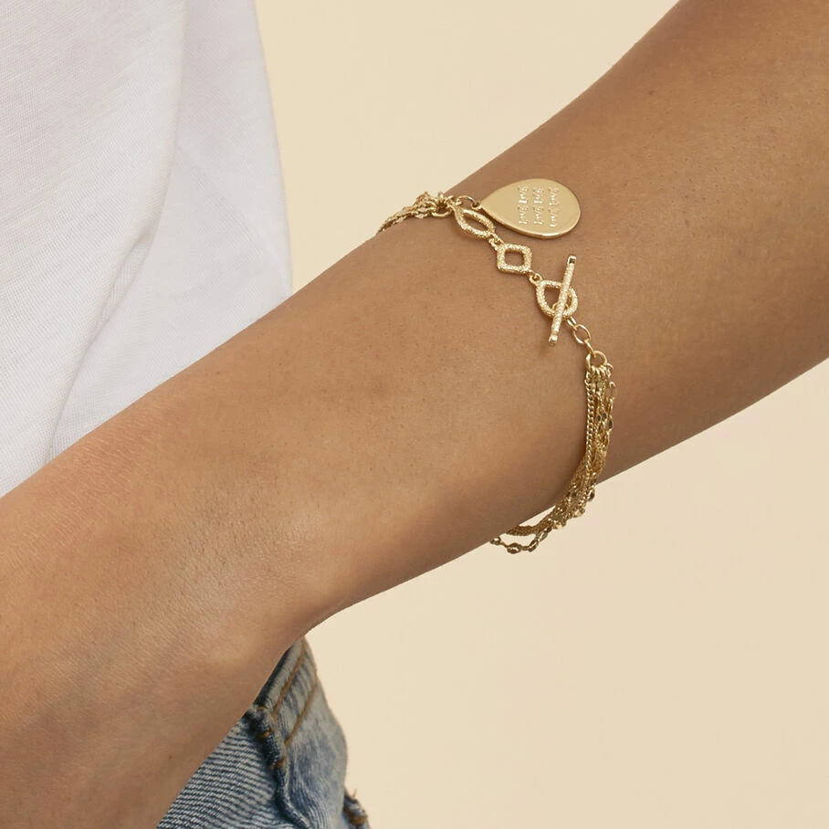 AGATHA FR Bracelet Souple NEBET - DorĂ© â Image 3