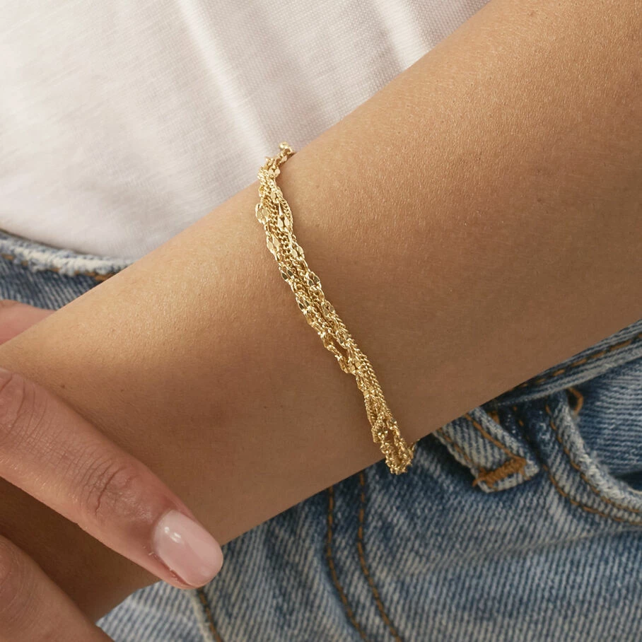 AGATHA FR Bracelet Souple NEBET - DorĂ© â Image 4