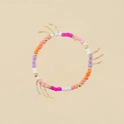 AGATHA FR Bracelet Souple RODEO - Multicolore / Doré