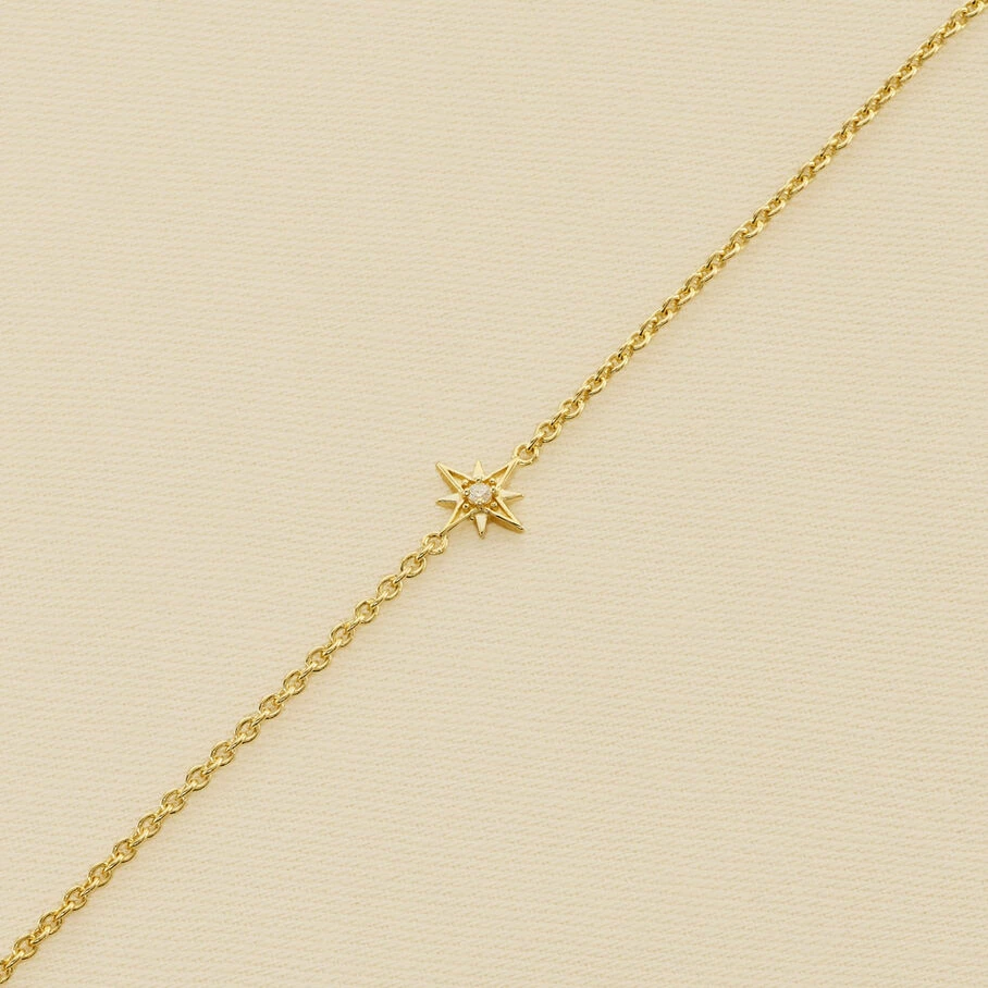 AGATHA FR Bracelet Souple OURSE - Cristal / Doré