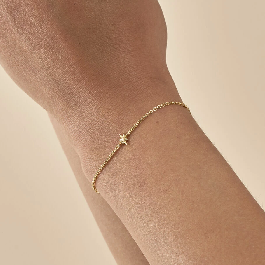 AGATHA FR Bracelet Souple OURSE - Cristal / Doré – Image 2