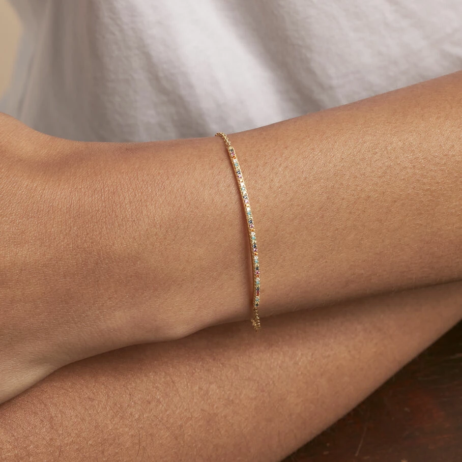 AGATHA FR Bracelet Souple RAINBOW - Multicolore / DorĂ© â Image 2