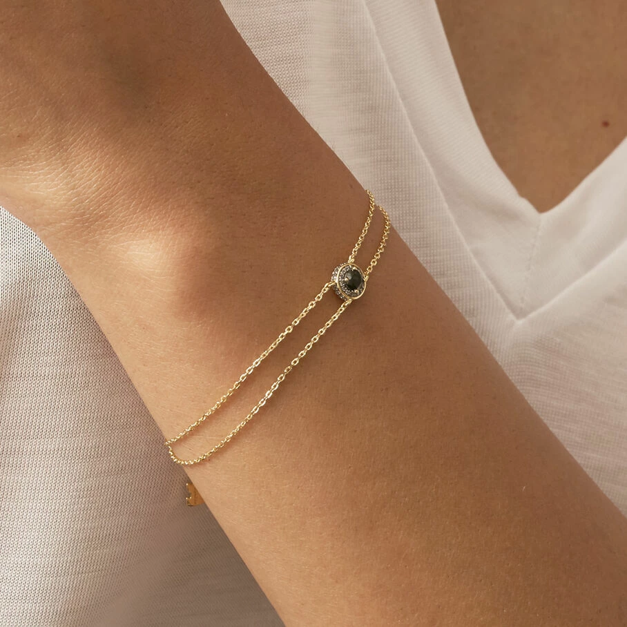 AGATHA FR Bracelet Souple IMPERIAL - Noir / Doré – Image 2