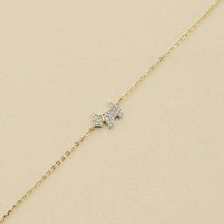 AGATHA FR Bracelet Souple MASCOTTE - Argenté / Doré