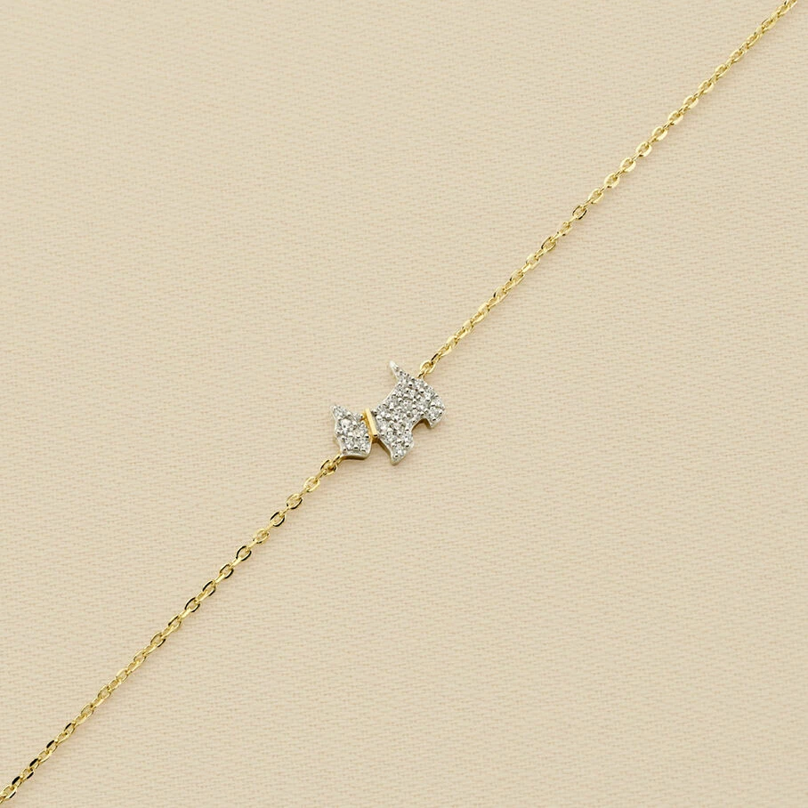 AGATHA FR Bracelet Souple MASCOTTE - Argenté / Doré