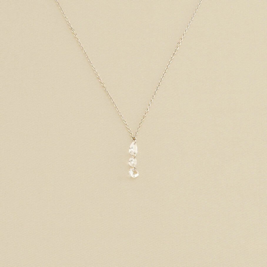 AGATHA FR Collier Ras Du Cou PETILLE - Cristal / Argenté