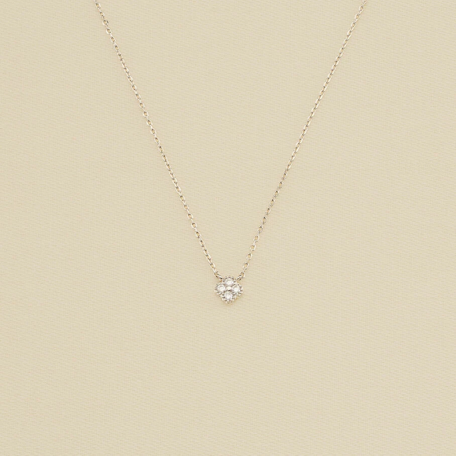 AGATHA FR Collier Ras Du Cou BELOVED - Cristal / Argenté