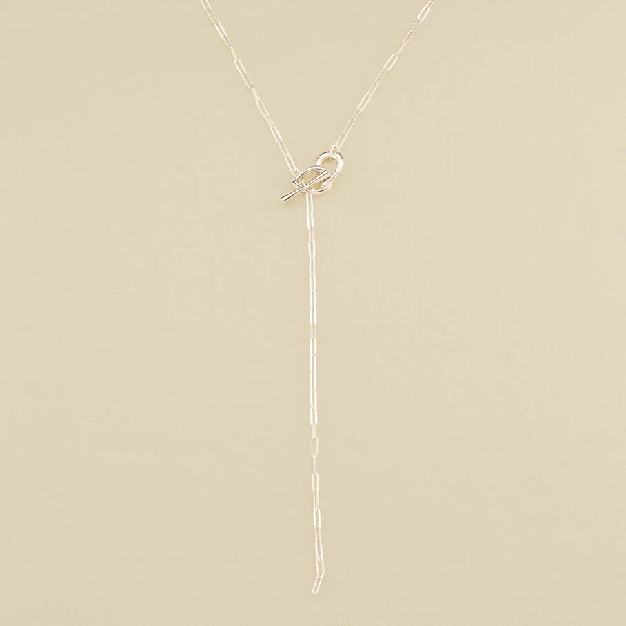 AGATHA FR Sautoir GEMINI - Cristal / Argenté