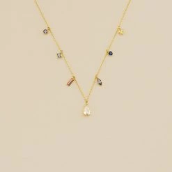 AGATHA FR Collier Ras Du Cou RAINBOW - Multicolore / Doré