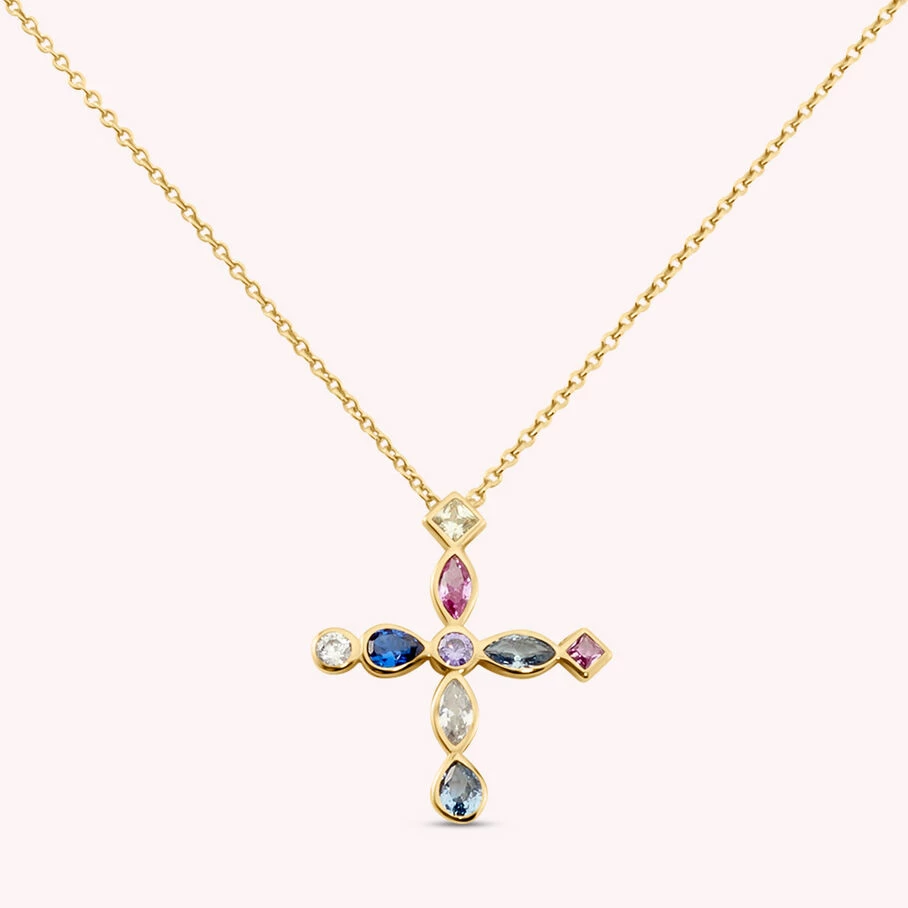 AGATHA FR Collier Ras Du Cou LUCES - Multicolore / Doré