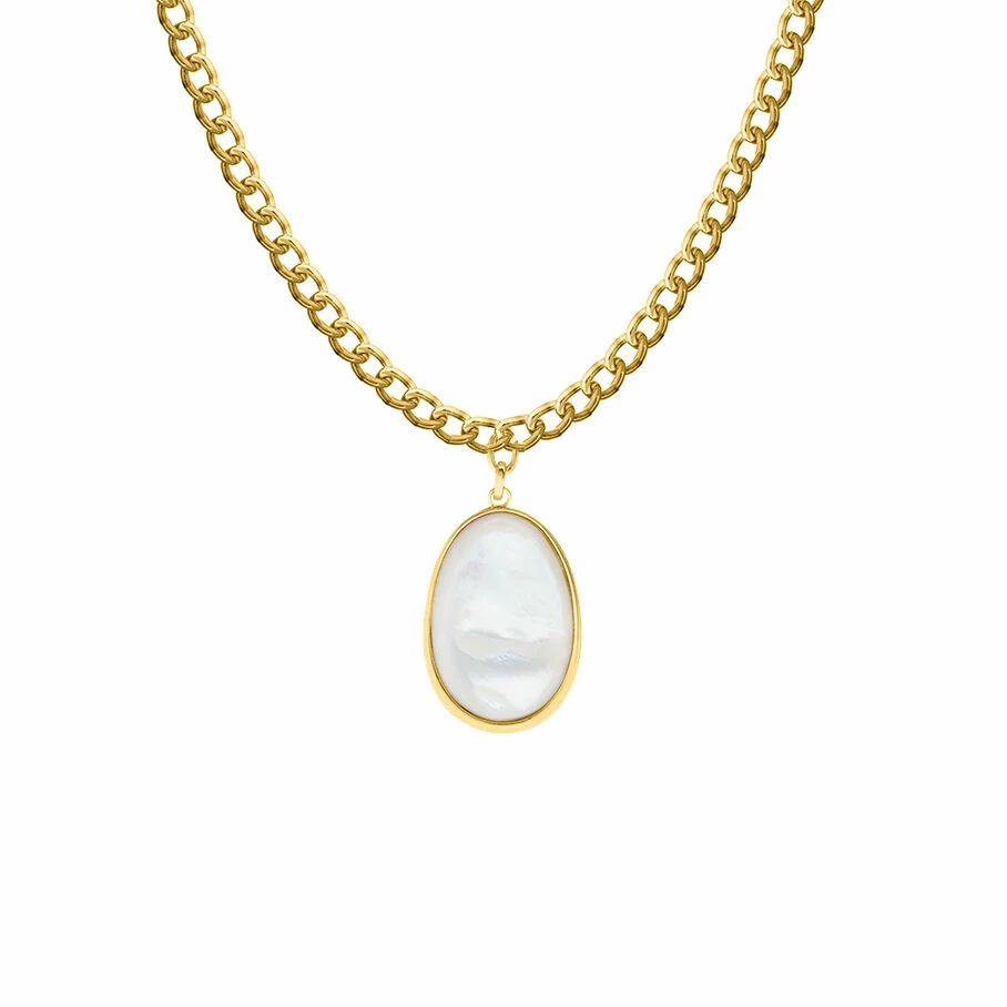 AGATHA FR Sautoir CARAIBES - Nacre / Doré