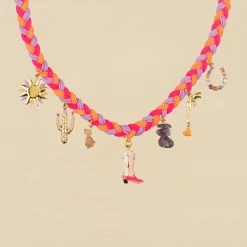 AGATHA FR Collier Ras Du Cou RODEO - Multicolore / Doré