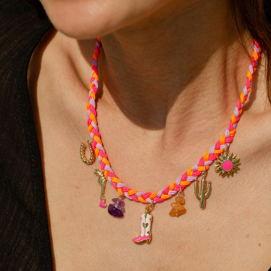 AGATHA FR Collier Ras Du Cou RODEO - Multicolore / DorĂ© â Image 3