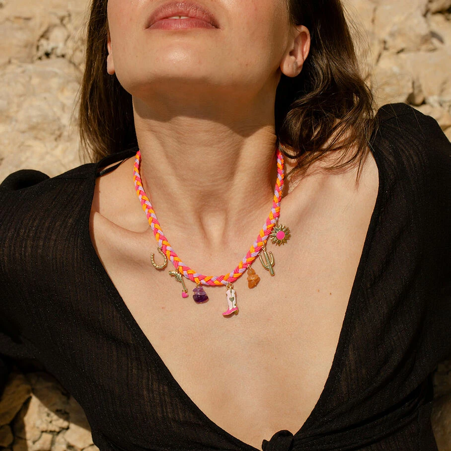 AGATHA FR Collier Ras Du Cou RODEO - Multicolore / DorĂ© â Image 4