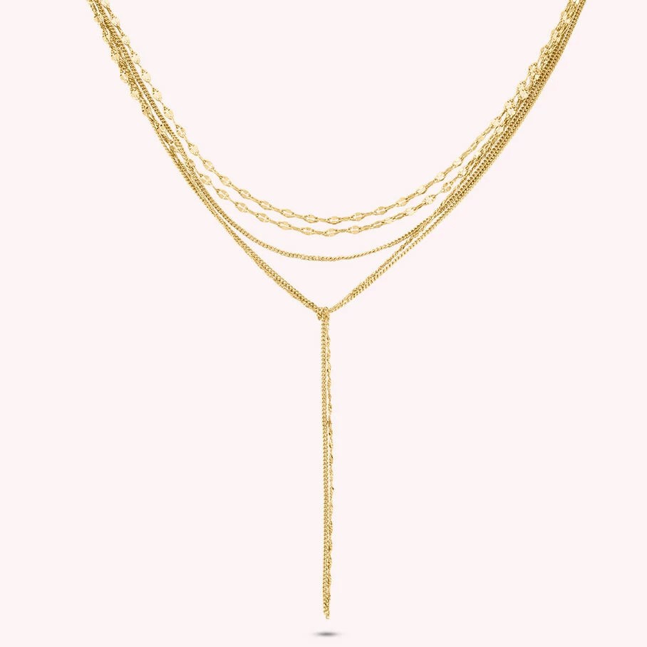 AGATHA FR Collier Mi-long NEBET - Doré