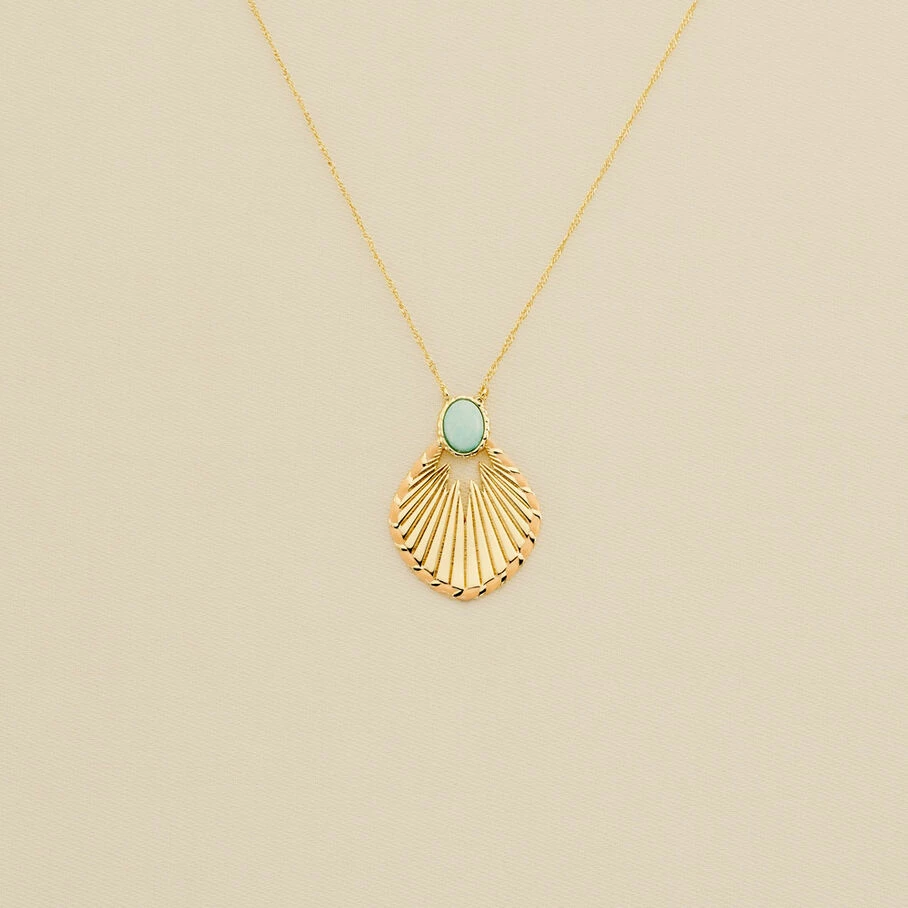 AGATHA FR Collier Mi-long ARLEQUIN - Amazonite