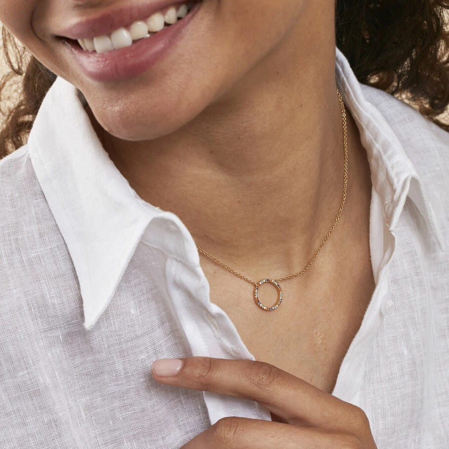 AGATHA FR Collier Ras Du Cou RAINBOW - Multicolore / Doré – Image 2