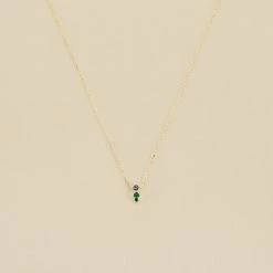 AGATHA FR Collier Ras Du Cou ASTRE - Vert / Doré